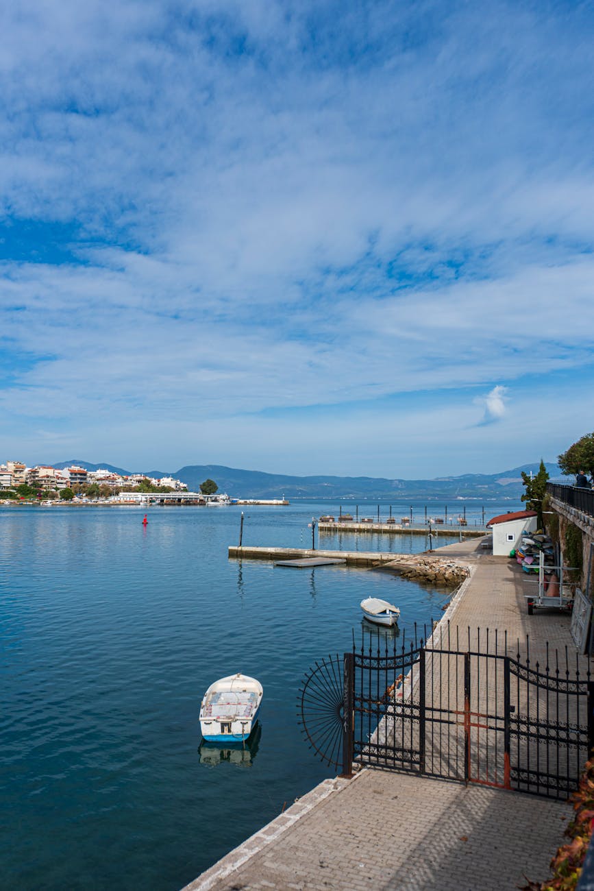 gate on the wharf in the bay